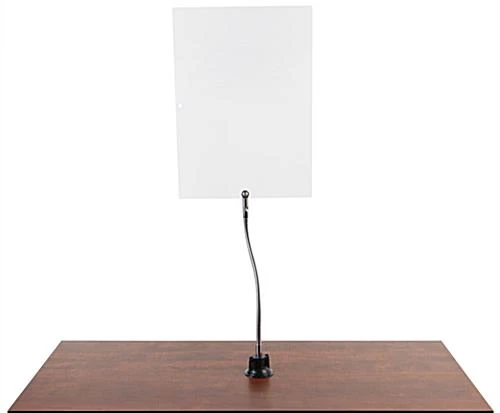 Acrylic Sneeze Shield W/ Adjustable Gooseneck Arm - Clear 3 Acrylic Sneeze Shield W/ Adjustable Gooseneck Arm - Clear - Image 3