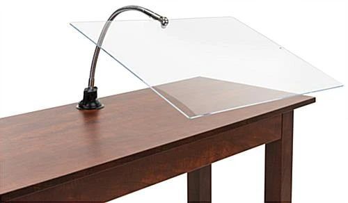 Acrylic Sneeze Shield W/ Adjustable Gooseneck Arm - Clear 4 Acrylic Sneeze Shield W/ Adjustable Gooseneck Arm - Clear - Image 4