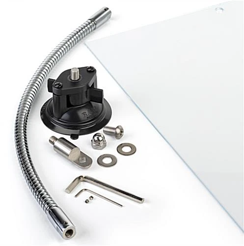 Acrylic Sneeze Shield W/ Adjustable Gooseneck Arm - Clear 7 Acrylic Sneeze Shield W/ Adjustable Gooseneck Arm - Clear - Image 7