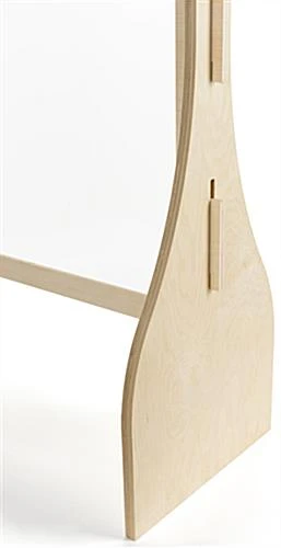 Countertop Sneeze Shield, Plywood With Polyester Window - Maple 4 Countertop Sneeze Shield, Plywood With Polyester Window - Maple - Image 4