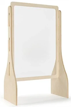 Countertop Sneeze Shield, Plywood With Polyester Window - Maple