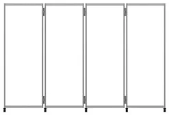 29.5 X 78.8 Floor Standing Sneeze Shield, Locking Wheels, Acrylic & Aluminum - Clear -UZI Business Furniture Shop smsfsmfb30.ra5 preview