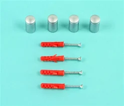 1/2 X 3/4 Through Grip Standoffs, Round, Set Of 4 - Silver -UZI Business Furniture Shop so1319sa.ra5 preview