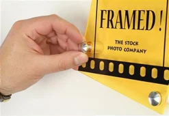 5/8 X 5/8 Through Grip Standoffs, Round, Aluminum, Set Of 4 - Silver -UZI Business Furniture Shop so1616al.ra3 preview