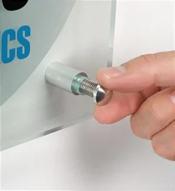 5/8 X 1 Through Grip Standoffs, Round, Aluminum, Set Of 4 - Silver 7 5/8 X 1 Through Grip Standoffs, Round, Aluminum, Set Of 4 - Silver -UZI Business Furniture Shop so1625al.ra3 preview