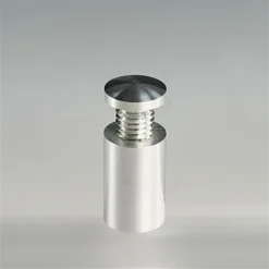 5/8 X 1 Through Grip Standoffs, Round, Aluminum, Set Of 4 - Silver