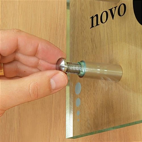 5/8 X 1-1/2 Through Grip Standoffs, Round, Aluminum, Set Of 4 - Silver 5 5/8 X 1-1/2 Through Grip Standoffs, Round, Aluminum, Set Of 4 - Silver - Image 5