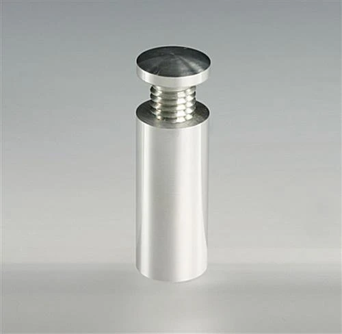 5/8 X 1-1/2 Through Grip Standoffs, Round, Aluminum, Set Of 4 - Silver 1 5/8 X 1-1/2 Through Grip Standoffs, Round, Aluminum, Set Of 4 - Silver