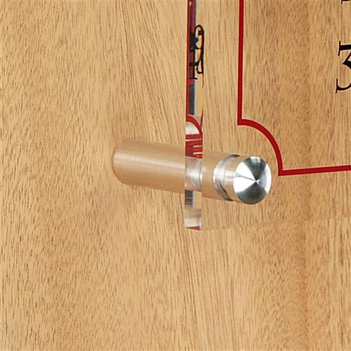 5/8 X 2 Through Grip Standoffs, Round, Aluminum, Set Of 4 - Silver 6 5/8 X 2 Through Grip Standoffs, Round, Aluminum, Set Of 4 - Silver - Image 6