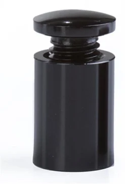 3/4 X 1 Through Grip Standoffs, Round, Aluminum, Set Of 4 - Black