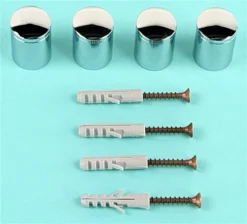 3/4 X 1 Through Grip Standoffs, Round, Set Of 4 - Chrome 9 3/4 X 1 Through Grip Standoffs, Round, Set Of 4 - Chrome -UZI Business Furniture Shop so1925c.ra3 preview