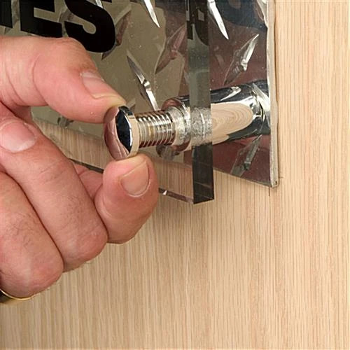 3/4 X 1 Through Grip Standoffs, Round, Set Of 4 - Chrome 5 3/4 X 1 Through Grip Standoffs, Round, Set Of 4 - Chrome - Image 5