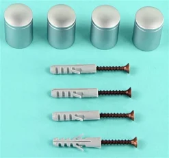 3/4 X 1 Through Grip Standoffs, Round, Set Of 4 - Silver -UZI Business Furniture Shop so1925sa.ra3 preview