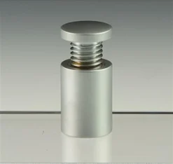 3/4 X 1 Through Grip Standoffs, Round, Set Of 4 - Silver