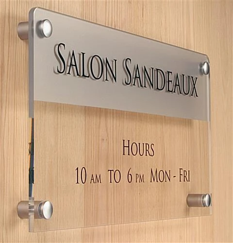 1 X 1-1/8 Through Grip Standoffs, Round, Set Of 4 - Silver 2 1 X 1-1/8 Through Grip Standoffs, Round, Set Of 4 - Silver - Image 2