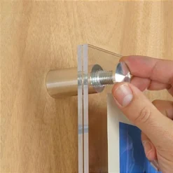 1 X 1-1/2 Through Grip Standoffs, Round, Aluminum, Set Of 4 - Silver -UZI Business Furniture Shop so2540al.ra3 preview