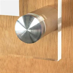 1 X 1-1/2 Through Grip Standoffs, Round, Aluminum, Set Of 4 - Silver -UZI Business Furniture Shop so2540al.ra4 preview