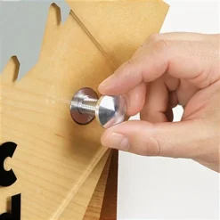 1 X 2 Through Grip Round Standoffs - Set Of 4, Silver Aluminum -UZI Business Furniture Shop so2551al.ra4 preview