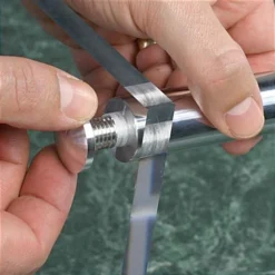 1 X 2-1/2 Through Grip Standoffs, Round, Aluminum, Set Of 4 - Silver -UZI Business Furniture Shop so2565al.ra4 preview