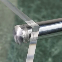 1 X 2-1/2 Through Grip Standoffs, Round, Aluminum, Set Of 4 - Silver -UZI Business Furniture Shop so2565al.ra5 preview