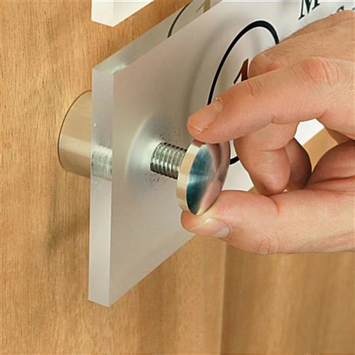 1-1/4 X 1 Through Grip Standoffs, Round, Aluminum, Set Of 4 - Silver 5 1-1/4 X 1 Through Grip Standoffs, Round, Aluminum, Set Of 4 - Silver - Image 5