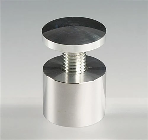 1-1/4 X 1 Through Grip Standoffs, Round, Aluminum, Set Of 4 - Silver 1 1-1/4 X 1 Through Grip Standoffs, Round, Aluminum, Set Of 4 - Silver