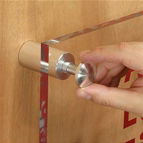 1-1/4 X 2 Through Grip Standoffs, Round, Aluminum, Set Of 4 - Silver 5 1-1/4 X 2 Through Grip Standoffs, Round, Aluminum, Set Of 4 - Silver - Image 5