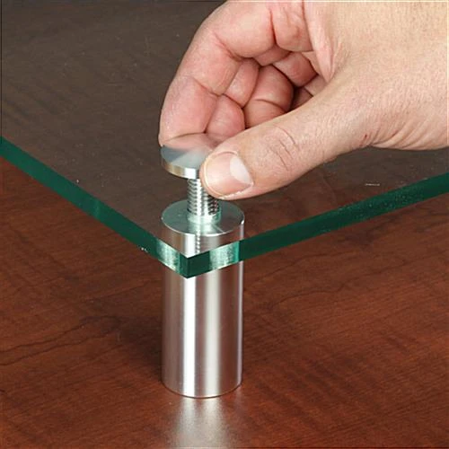 1-1/4 X 2-1/2 Through Grip Standoffs, Round, Aluminum, Set Of 4 - Silver 5 1-1/4 X 2-1/2 Through Grip Standoffs, Round, Aluminum, Set Of 4 - Silver - Image 5