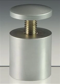 1-1/2 X 1-1/2 Through Grip Standoffs, Round, Set Of 4 - Silver