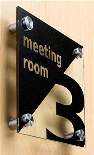 5/8 X 5/8 Through Grip Standoffs, Round, Stainless Steel, Set Of 4 - Silver 2 5/8 X 5/8 Through Grip Standoffs, Round, Stainless Steel, Set Of 4 - Silver - Image 2