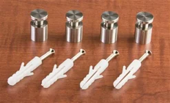 5/8 X 5/8 Through Grip Standoffs, Round, Stainless Steel, Set Of 4 - Silver 7 5/8 X 5/8 Through Grip Standoffs, Round, Stainless Steel, Set Of 4 - Silver -UZI Business Furniture Shop so625ss.ra4 preview