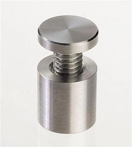 5/8 X 5/8 Through Grip Standoffs, Round, Stainless Steel, Set Of 4 - Silver 1 5/8 X 5/8 Through Grip Standoffs, Round, Stainless Steel, Set Of 4 - Silver