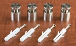 3/4 X 3/4 Through Grip Standoffs, Round, Stainless Steel, Set Of 4 - Silver 8 3/4 X 3/4 Through Grip Standoffs, Round, Stainless Steel, Set Of 4 - Silver -UZI Business Furniture Shop so750ss.ra3 preview
