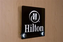 1 X 1 Through Grip Standoffs, LED Illuminated, Round, Aluminum, Set Of 2 - Silver -UZI Business Furniture Shop soled25wh.ra2 preview