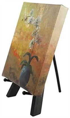 Wood Tabletop Easel, Standard Tripod Design, 5.25 X 9.375 - Black -UZI Business Furniture Shop tbaesl10b.ra2 preview