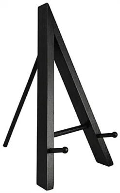Wood Tabletop Easel, Standard Tripod Design, 5.25 X 9.375 - Black