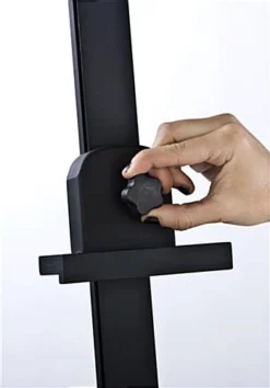 Wood Easel For Floor With Adjustable Top Clamp And Bottom Support Bar - Black -UZI Business Furniture Shop tbeasbk01.ra2 preview