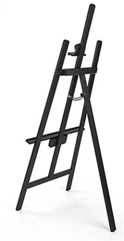 Wood Easel For Floor With Adjustable Top Clamp And Bottom Support Bar - Black -UZI Business Furniture Shop tbeasbk01.ra4 preview