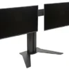 Desktop Dual Monitor Stand For 10"-32” Screens, Adjustable Height - Black