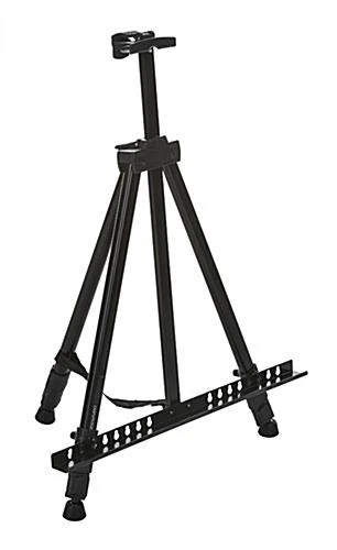 Display Easel For Floor Or Countertop, Adjustable Height, Portable - Black 2 Display Easel For Floor Or Countertop, Adjustable Height, Portable - Black - Image 2