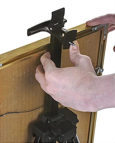 Display Easel For Floor Or Countertop, Adjustable Height, Portable - Black 6 Display Easel For Floor Or Countertop, Adjustable Height, Portable - Black - Image 6