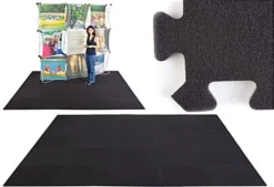 10' X 10' Interlocking Carpeted Foam Mat - Black -UZI Business Furniture Shop ts10bkec.rw preview
