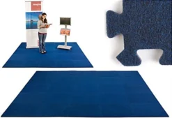 10' X 10' Interlocking Carpeted Foam Mat - Blue -UZI Business Furniture Shop ts10nblec.rw preview