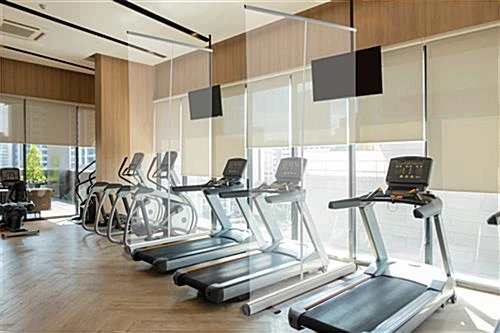 Retractable Sneeze Shield, Floor Standing - Clear 6 Retractable Sneeze Shield, Floor Standing - Clear - Image 6