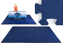 10' X 10' Interlocking Foam Mat - Navy Blue
