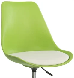 Pub Table Set With 1 Round Table, 2 Adjustable Leatherette Stools - Green & White -UZI Business Furniture Shop tsfurnk10.ra4 preview