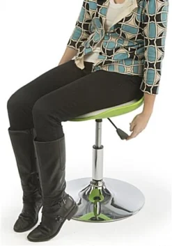 Pub Table Set With 1 Round Table, 2 Adjustable Leatherette Stools - Green & White -UZI Business Furniture Shop tsfurnk10.ra5 preview