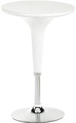 Pub Table Set With 1 Round Cocktail Table, 2 Adjustable Leatherette Stools - White 11 Pub Table Set With 1 Round Cocktail Table, 2 Adjustable Leatherette Stools - White -UZI Business Furniture Shop tsfurnk14.ra7 preview