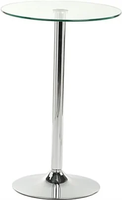 Pub Table Set With 1 Tempered Glass Round Cocktail Table, 2 Adjustable Wooden Stools 7 Pub Table Set With 1 Tempered Glass Round Cocktail Table, 2 Adjustable Wooden Stools -UZI Business Furniture Shop tsfurnk4ed.ra1 preview