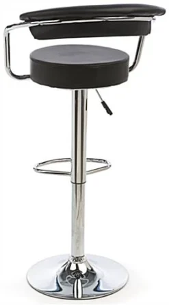 Pub Table Set With 1 Round Cocktail Table, 2 Adjustable Leatherette Stools - Black -UZI Business Furniture Shop tsfurnk6.ra3 preview